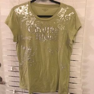 Military green Calvin Klein short sleeve tee
